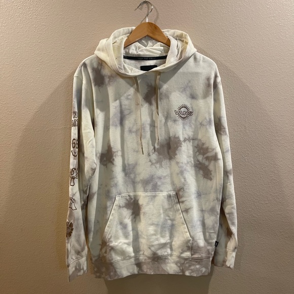 Vans Shirts Vans No Hate Scattered Twice Tie Dye Fleece Hoodie